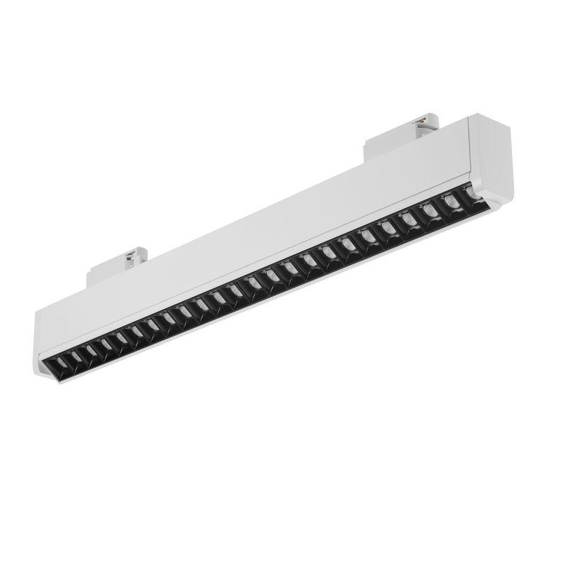 DP01-60 white supermarket shelf lighting with track-mounted linear design